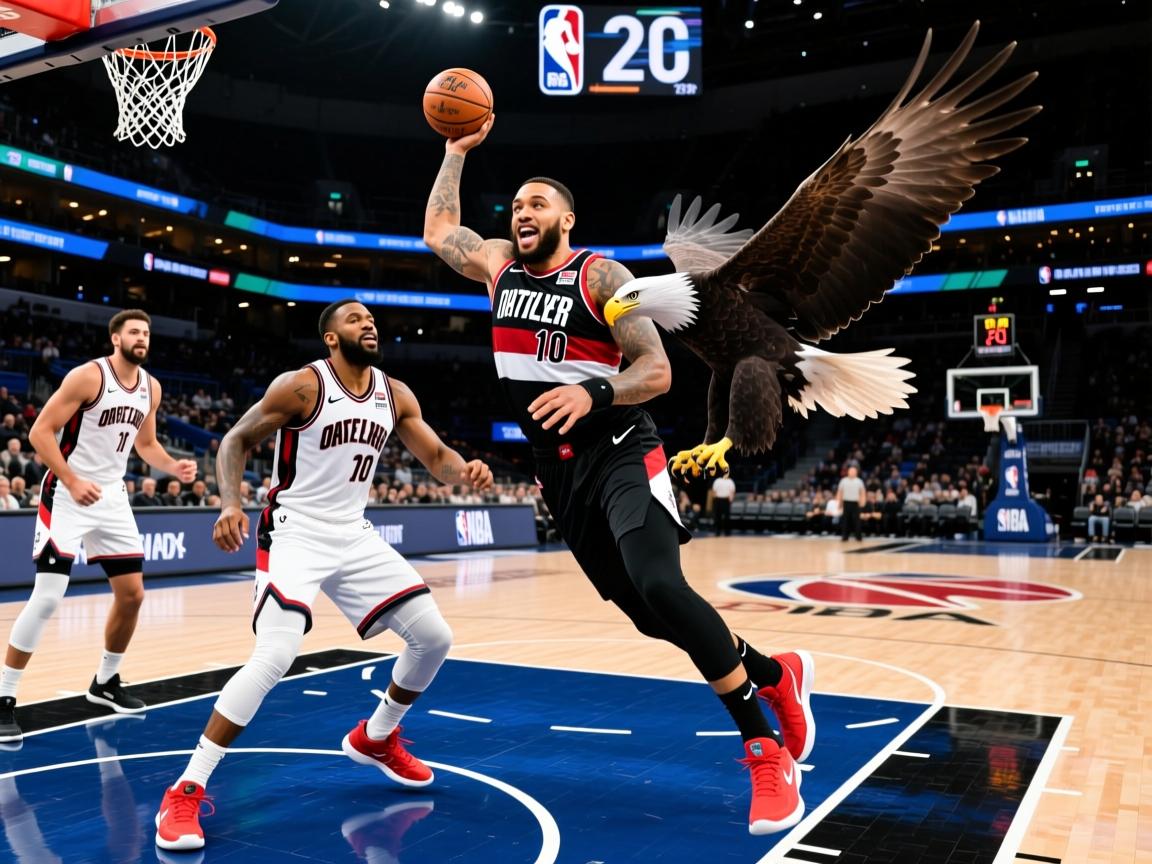 开拓者轻松击败老鹰，利拉德砍下30分