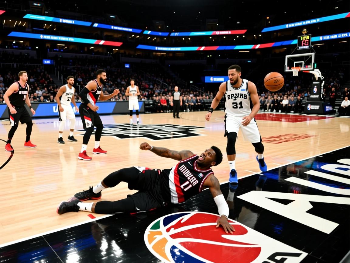 开拓者队惨败马刺队，输掉三连胜