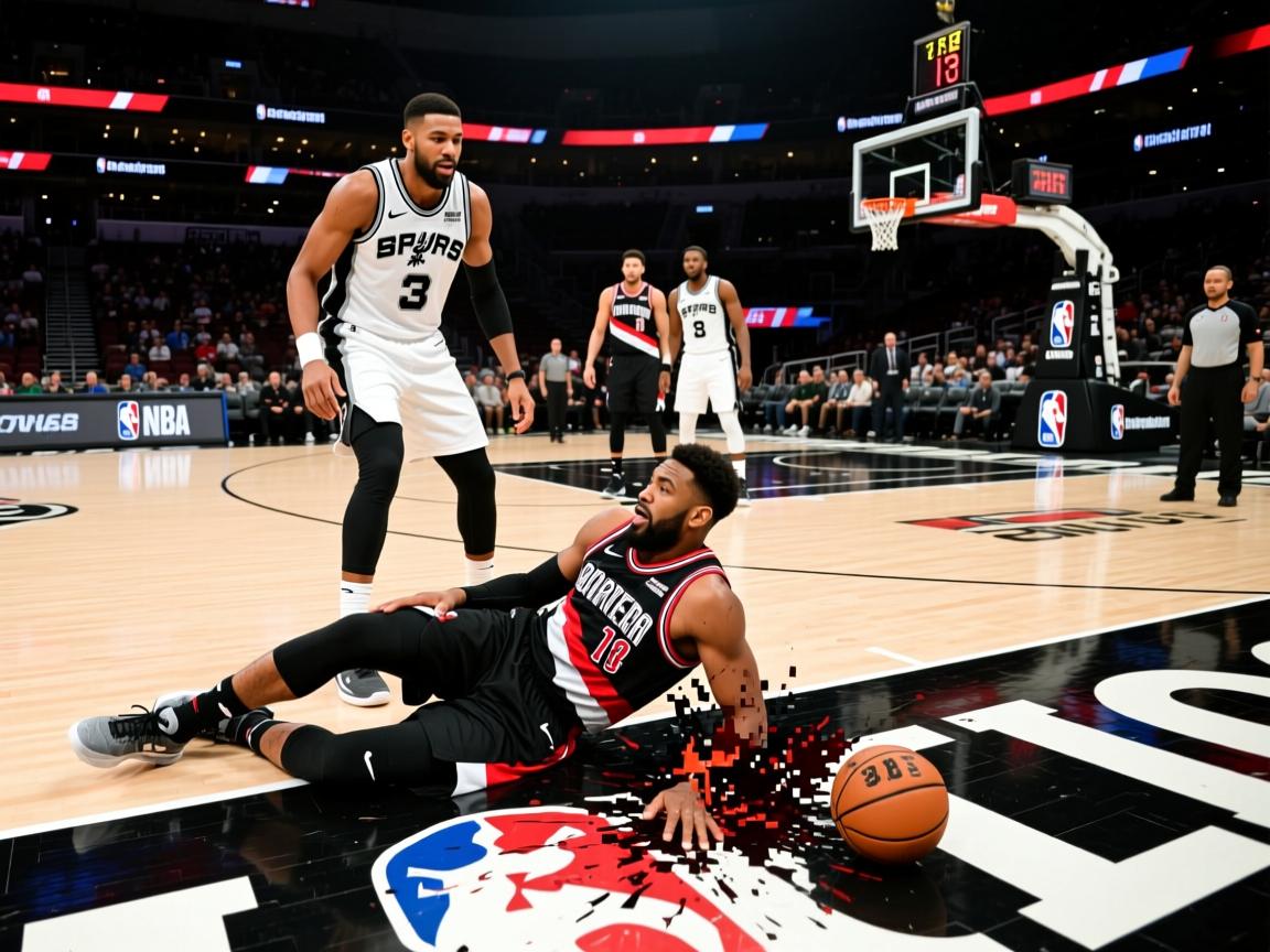 开拓者队惨败马刺队，输掉三连胜  第2张