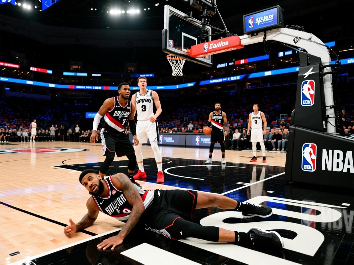 开拓者队惨败马刺队，输掉三连胜  第4张