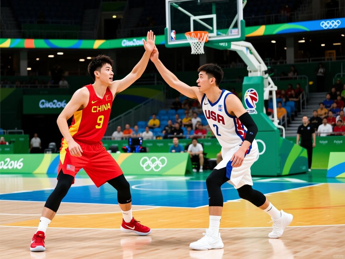 奥运-中国三人男篮不敌美国 张宁7分赵嘉仁9分  第3张