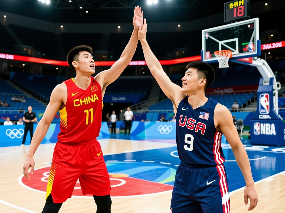 奥运-中国三人男篮不敌美国 张宁7分赵嘉仁9分  第4张