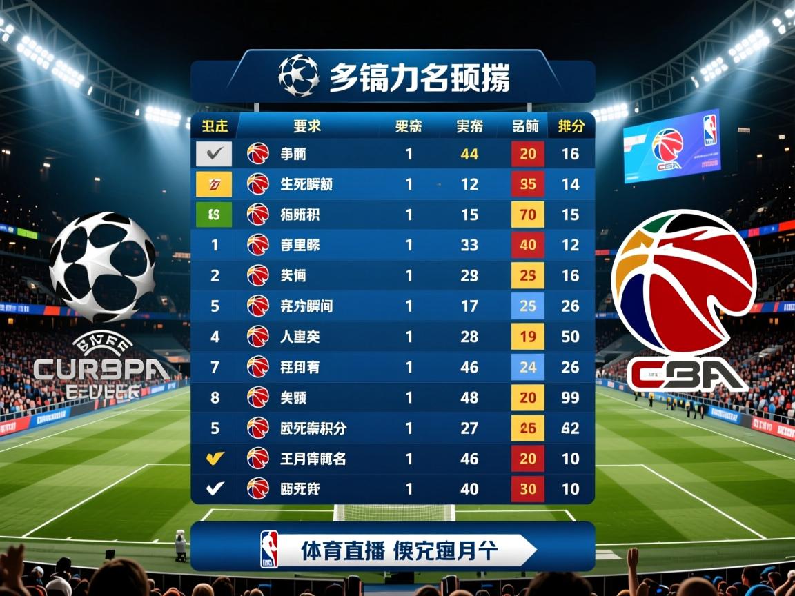 欧冠名额激烈争夺,积分榜上的生死瞬间,欧冠目前积分排名 第4张